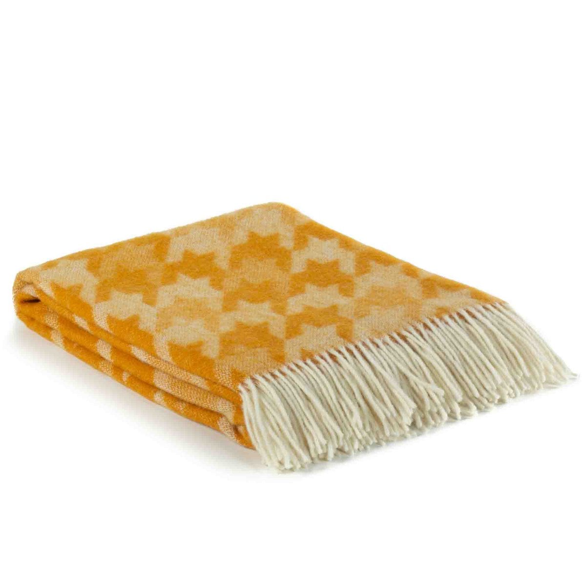Wool blanket LUCCA yellow