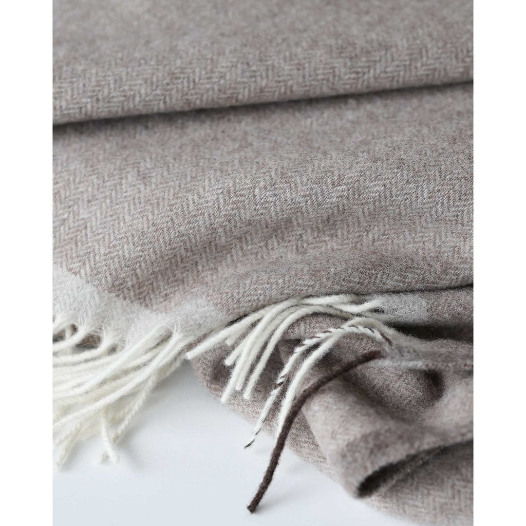 Merino/cashmere plaid MILANO - brown