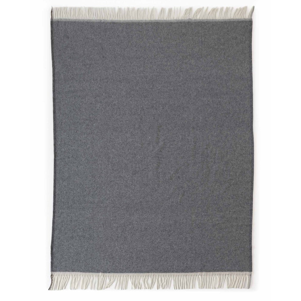 Merino/Cashmere Throwed Blanket Milan Grigio Orlo
