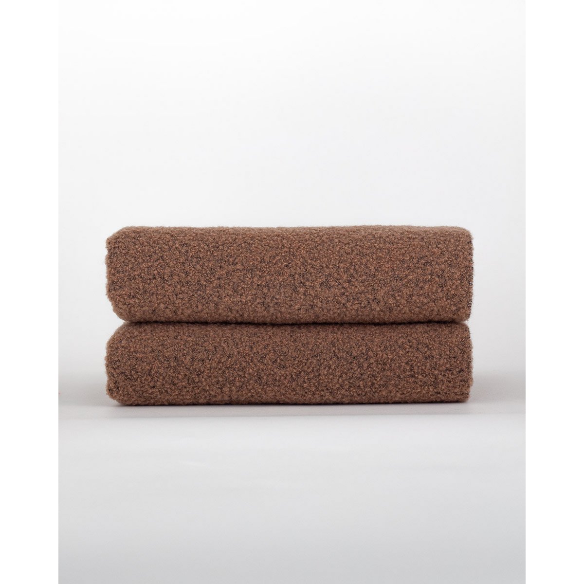 Wol (80%) Polyester (20%) bouclé PARIS - bruin - 140x200