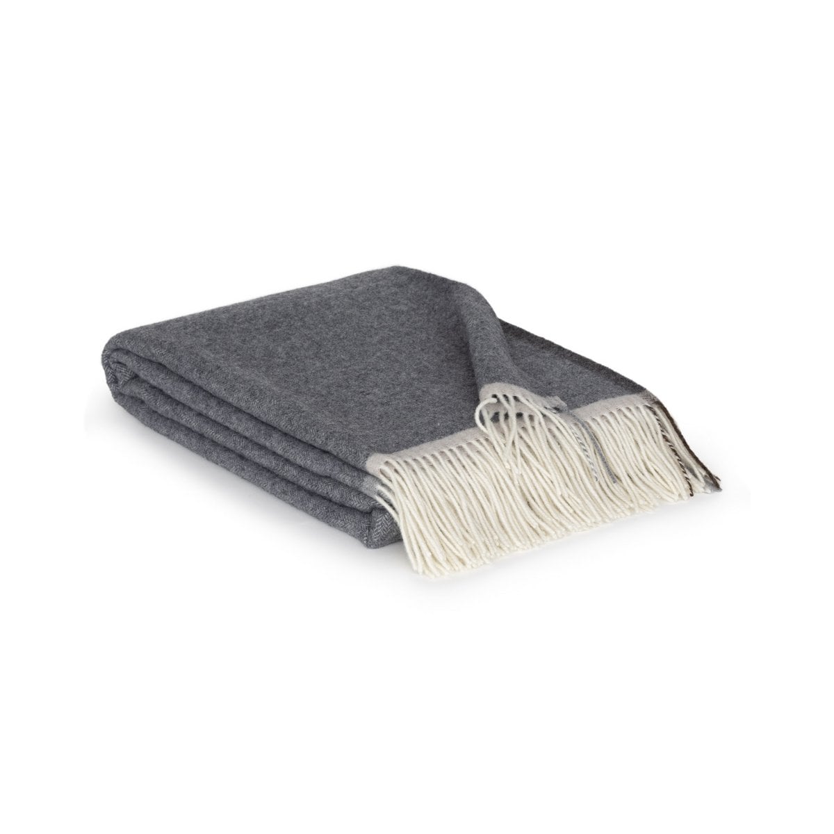 Merino/Cashmere Throwed Blanket Milan Grigio Orlo