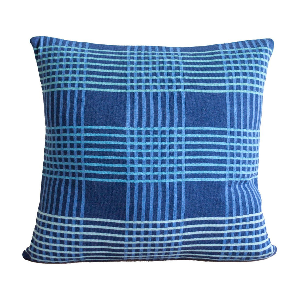 Kussenhoes - Ruth - blauw - katoen - 50x50