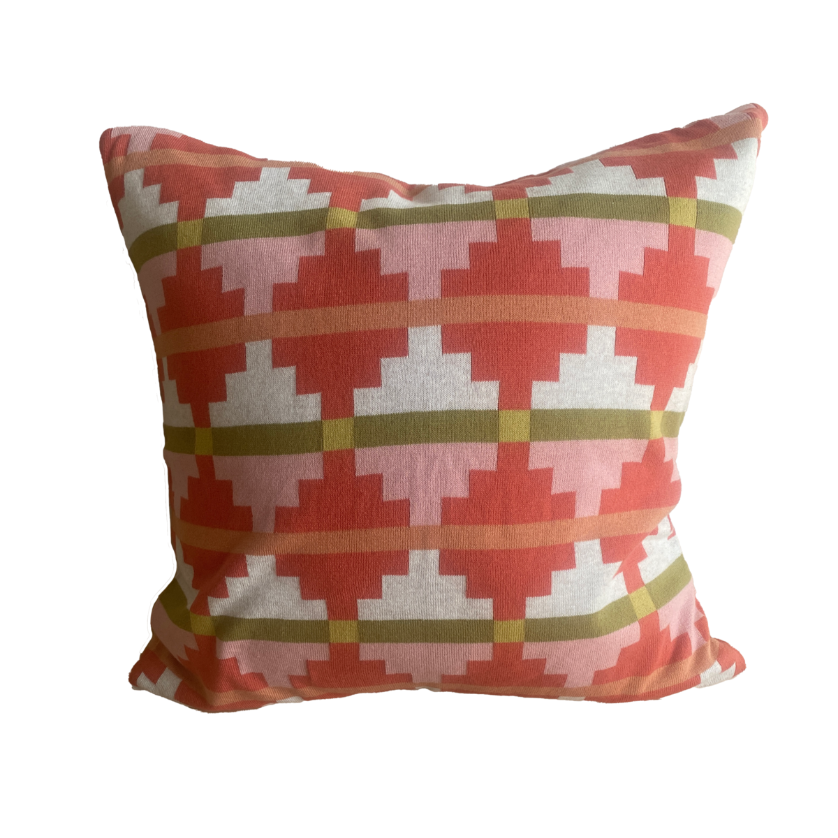 Alf Kussensloop Rood, zacht jacquard gebreid katoen