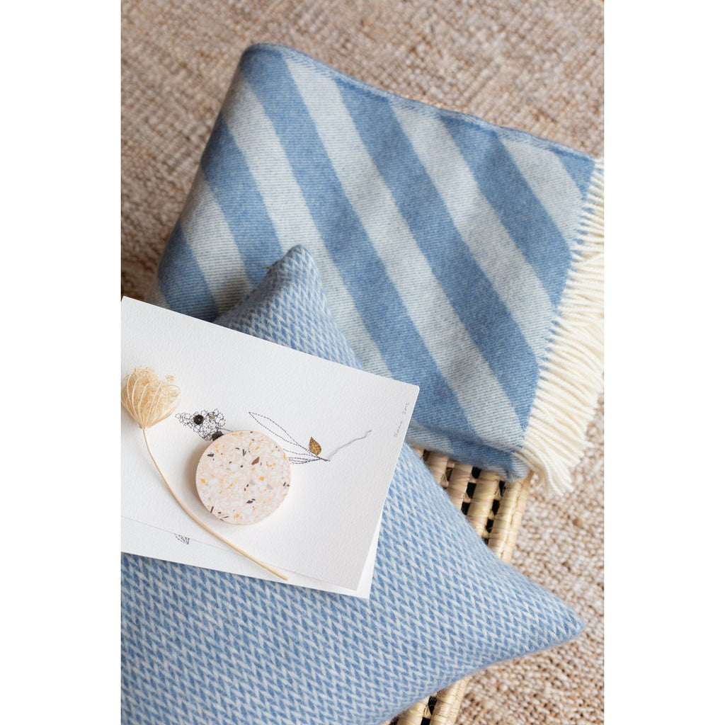 Filip Blue Zachte lichtgewicht zuivere Noorse wollen deken