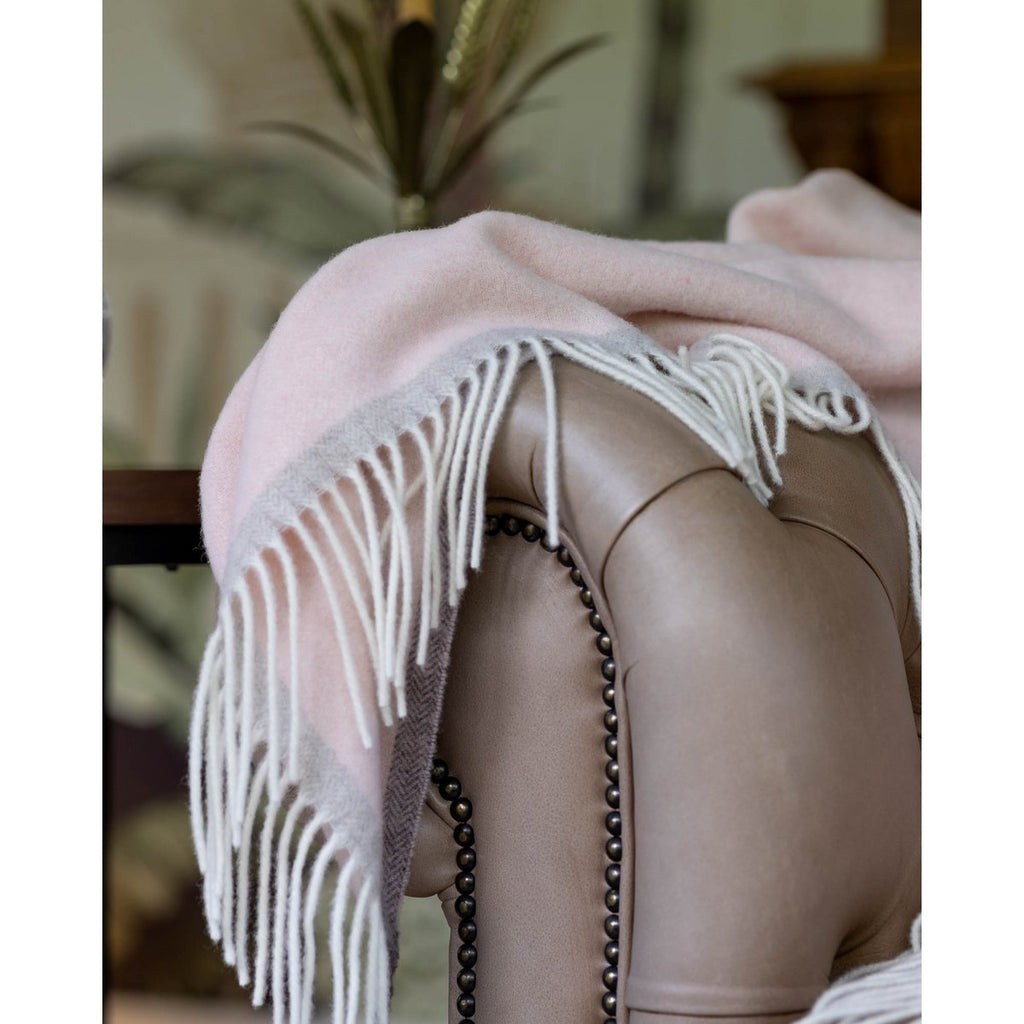 Merino/Cashmere Throwd Blanket Milan Rosa Orlo