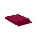Wool throw blanket Rio red