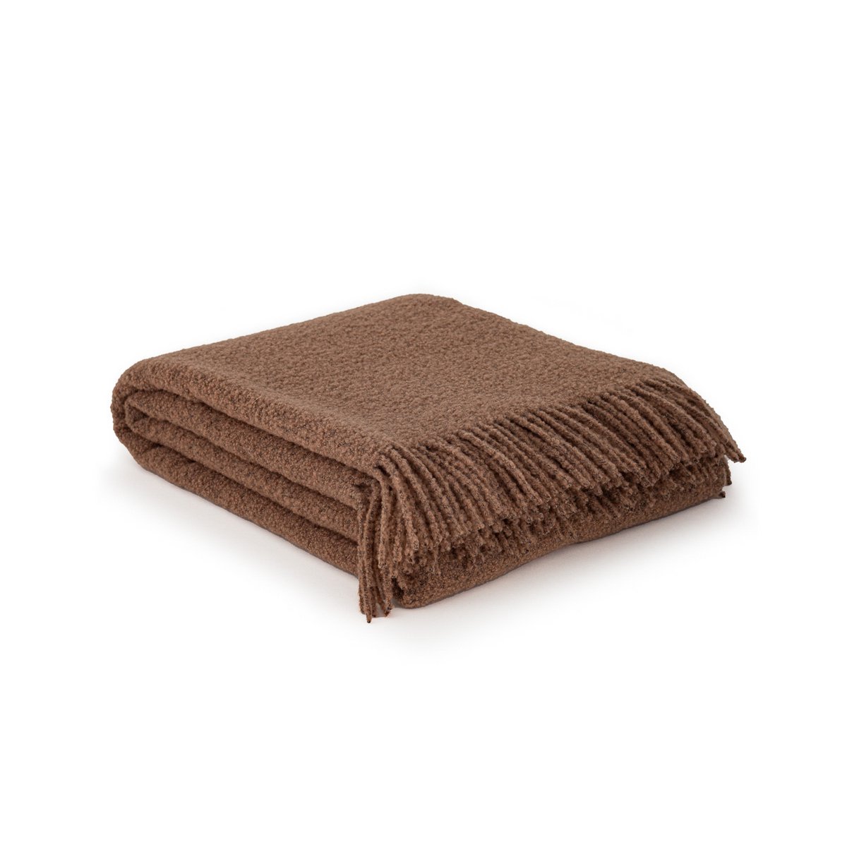 Wol (80%) Polyester (20%) bouclé PARIS - bruin - 140x200