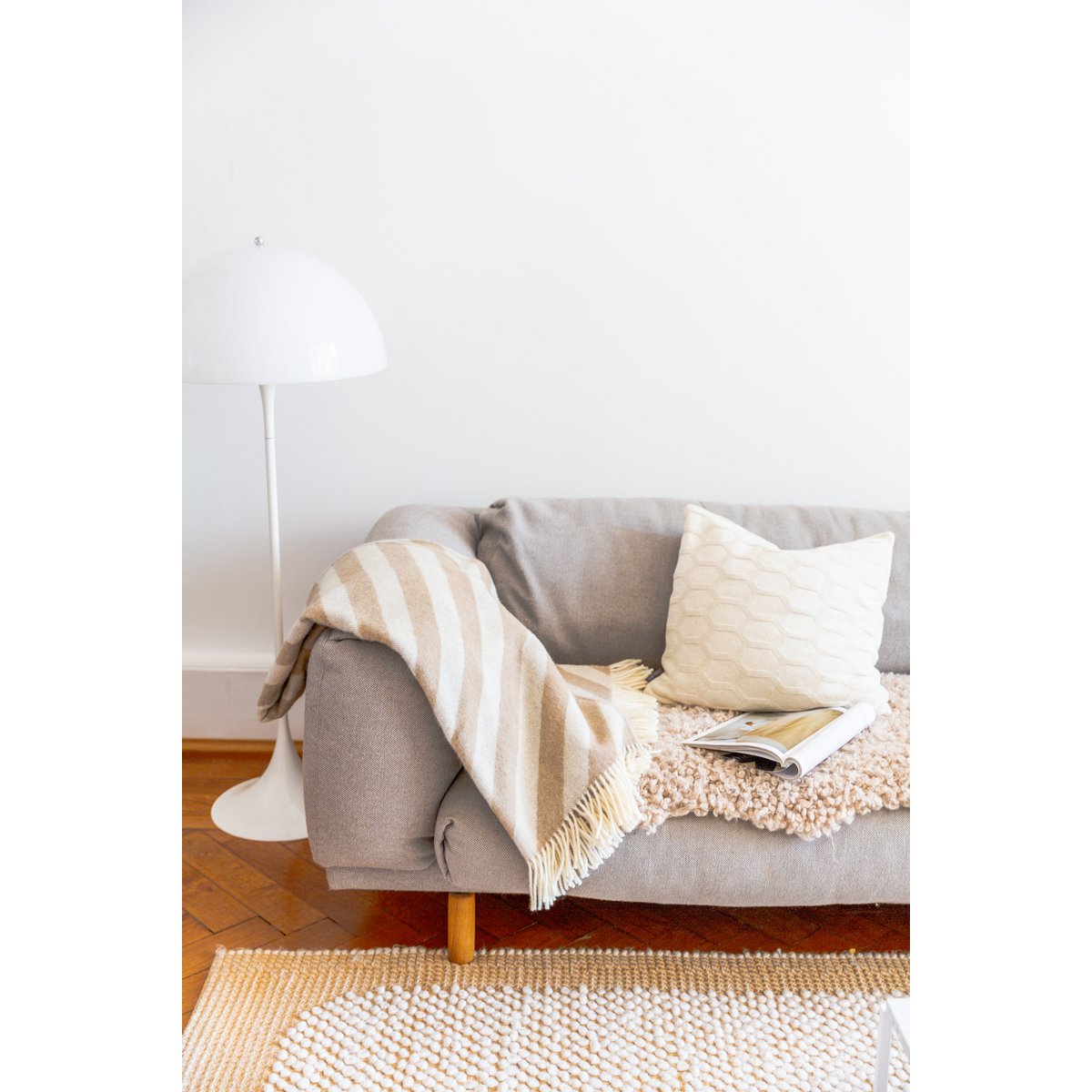 Filip Deken Beige Zachte Lichtgewicht Noorse Wollen Deken