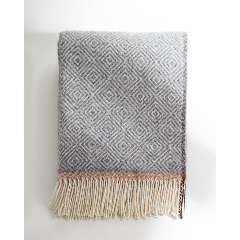 Wool throw blanket venezia gray