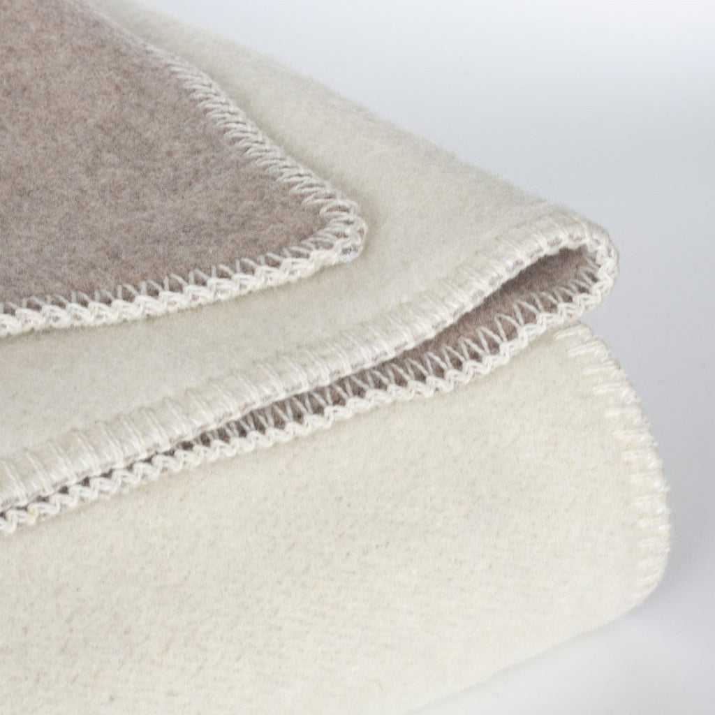 Merino wool blanket CASTLE WHITE