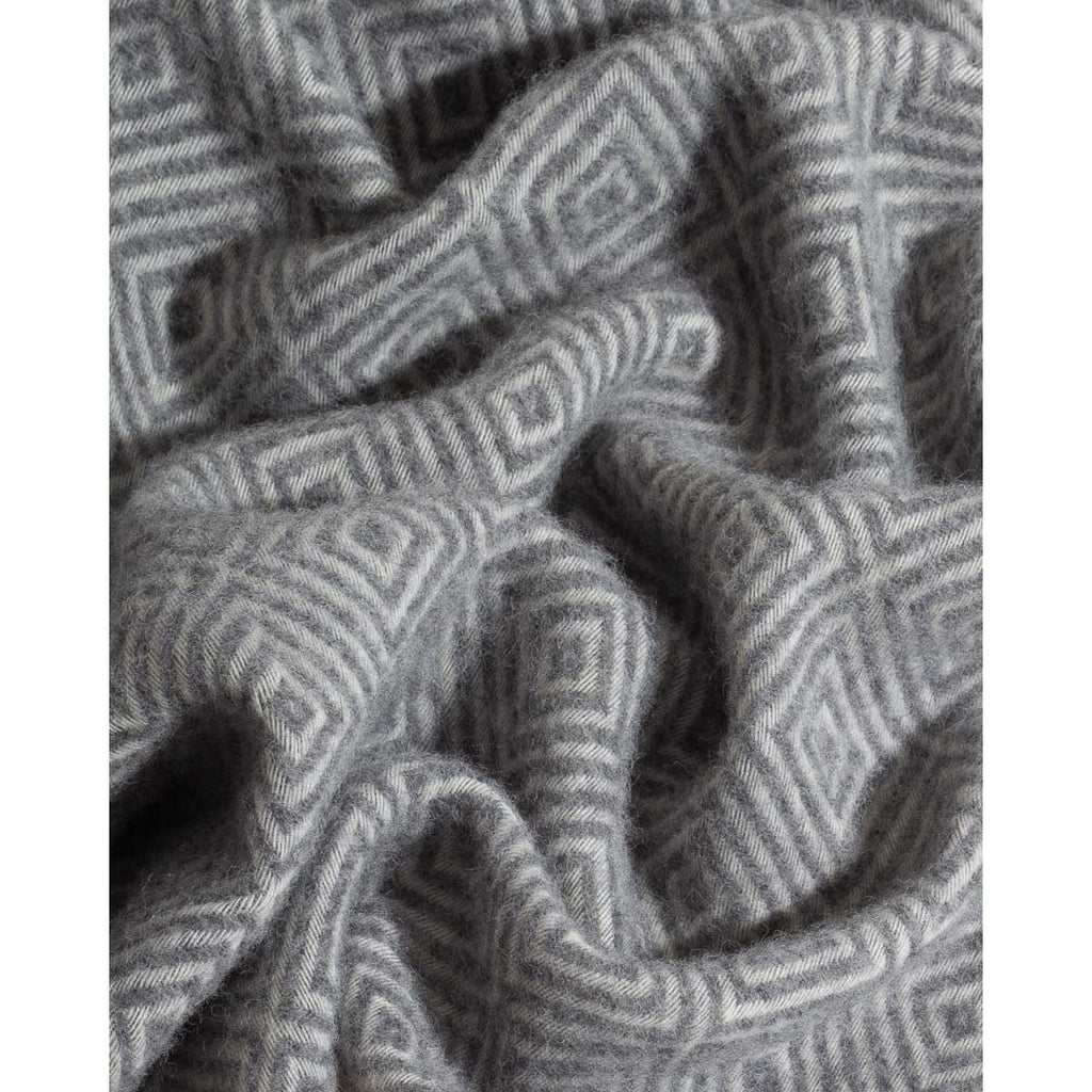Wool throw blanket venezia gray