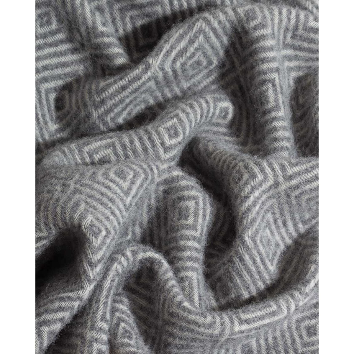 Wool throw blanket venezia gray