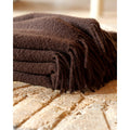 Wol (80%) Polyester (20%) bouclé  PARIS - donkerbruin - 140x200