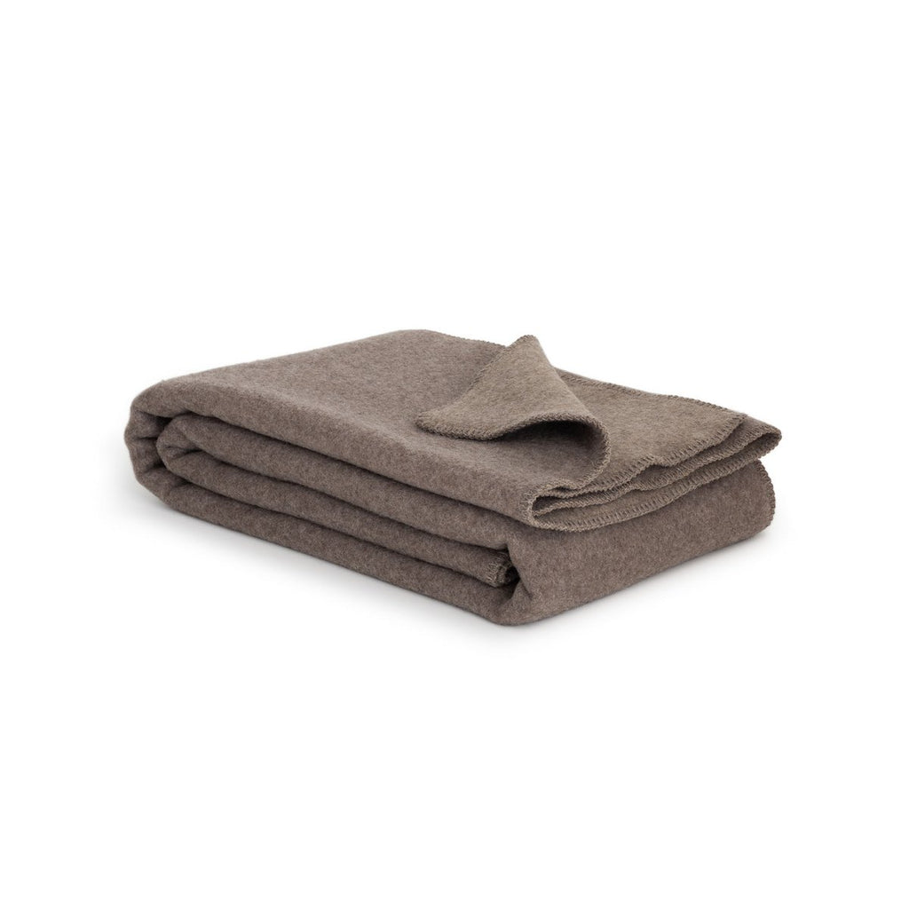Merino wool blanket brown