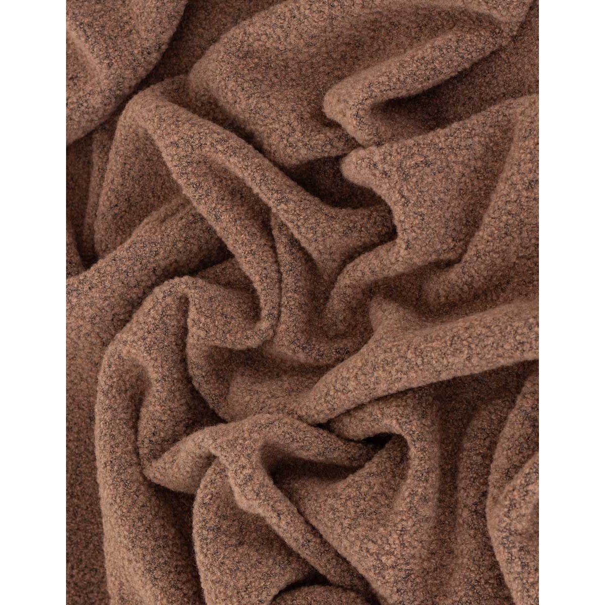 Wol (80%) Polyester (20%) bouclé PARIS - bruin - 140x200
