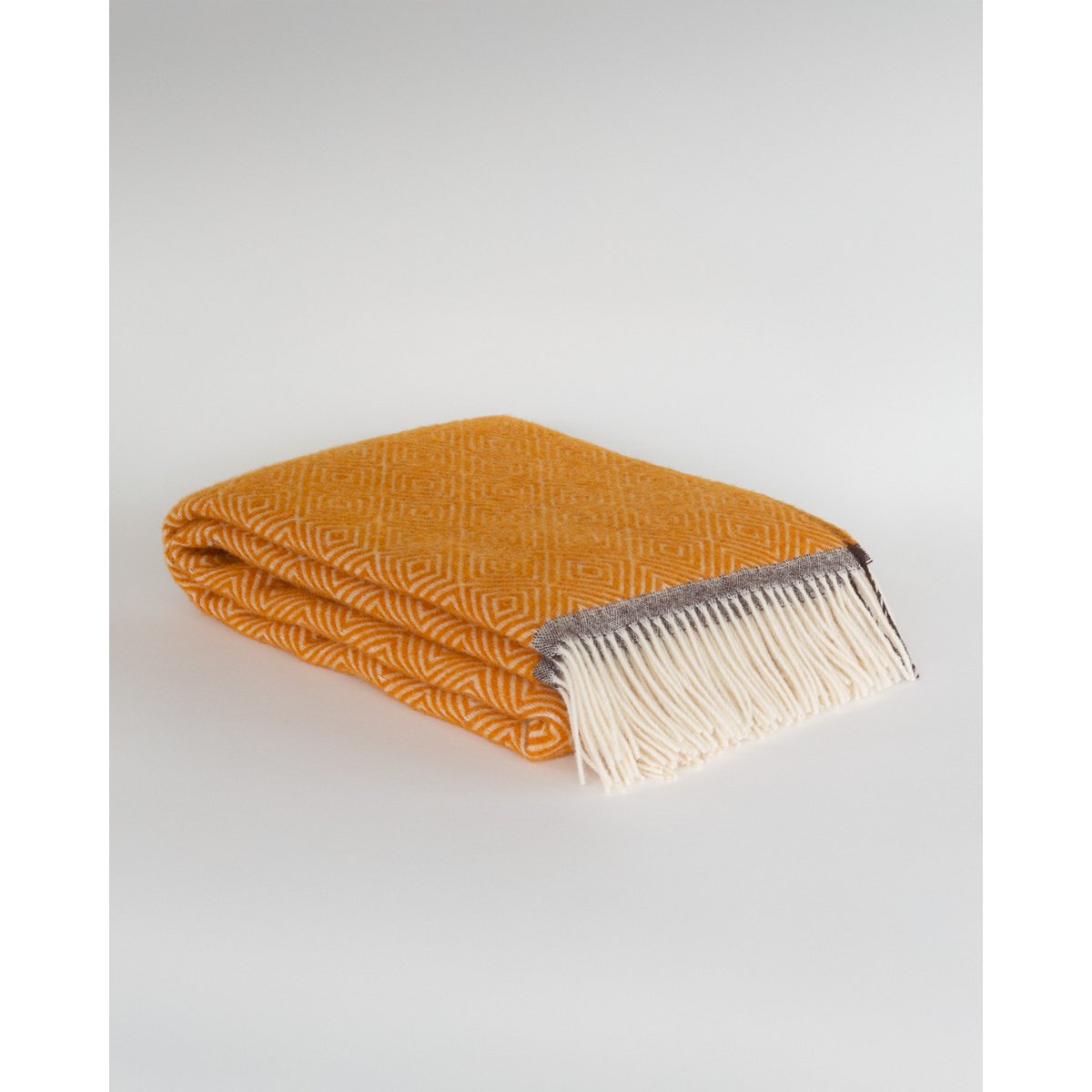 Wool throw blanket venezia yellow