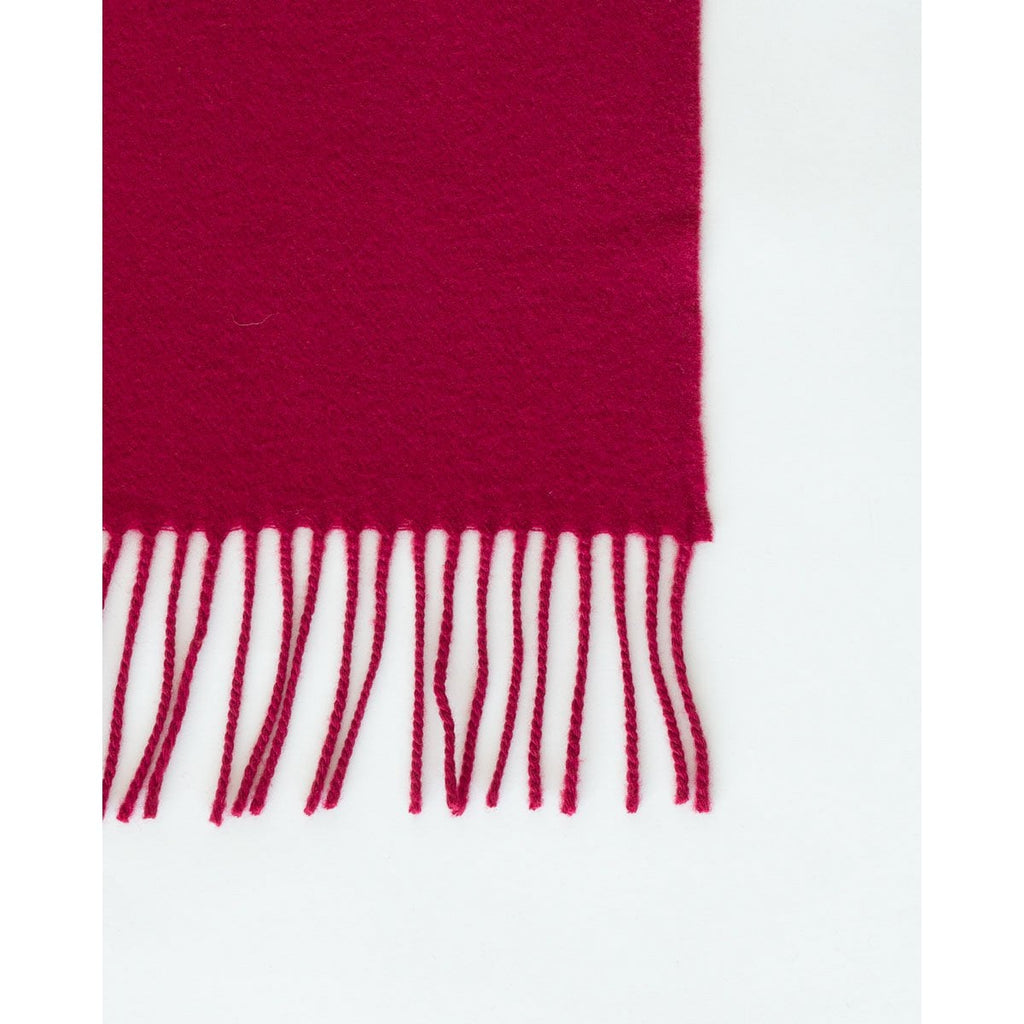 Wool throw blanket Rio red