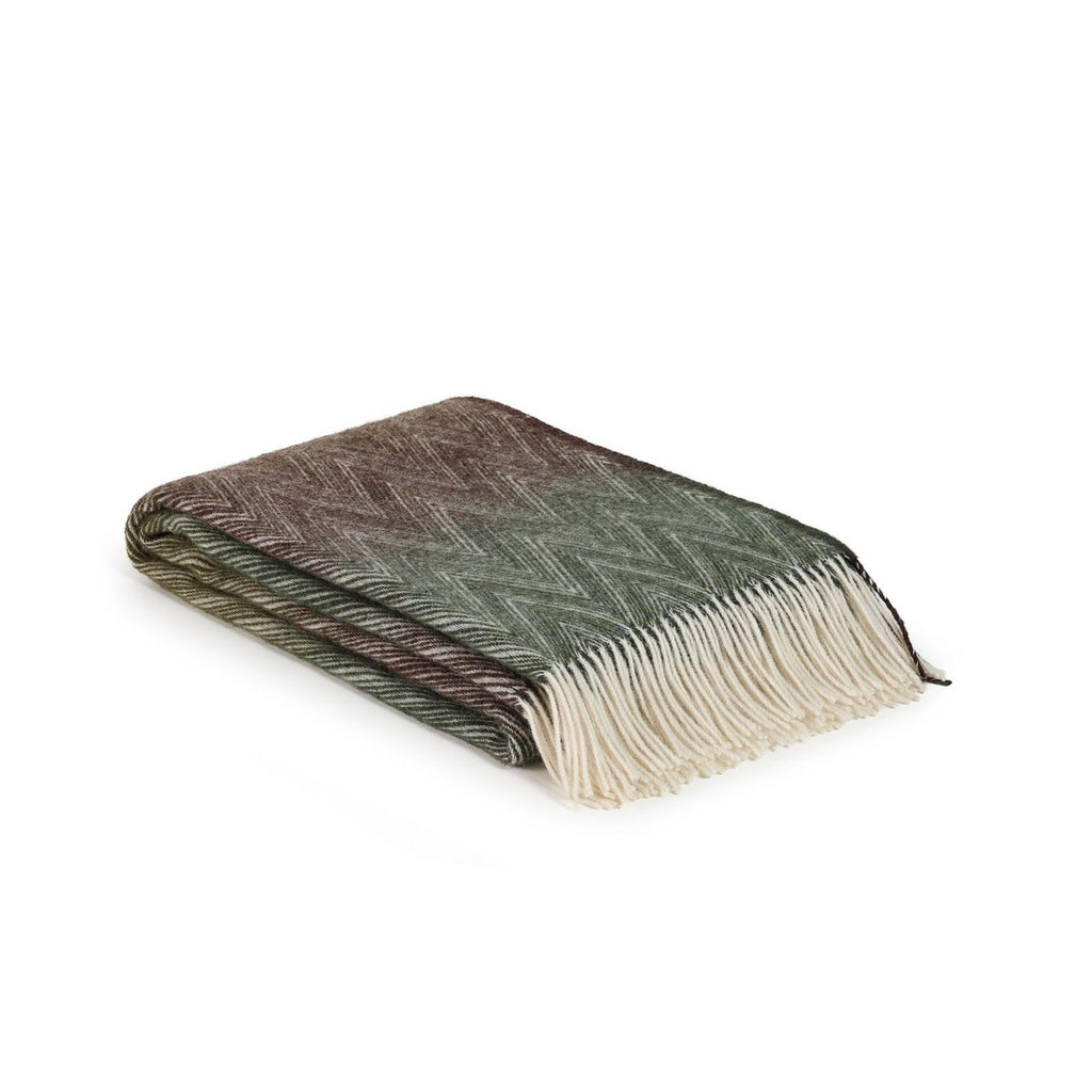 Wool blanket MISSONI Foresta - multi-colored green