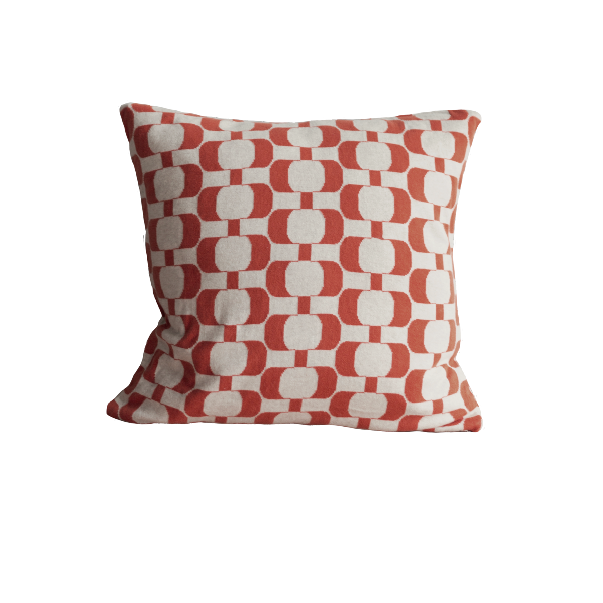 Edith kussenbedekking meloen, zacht jacquard gebreide katoen