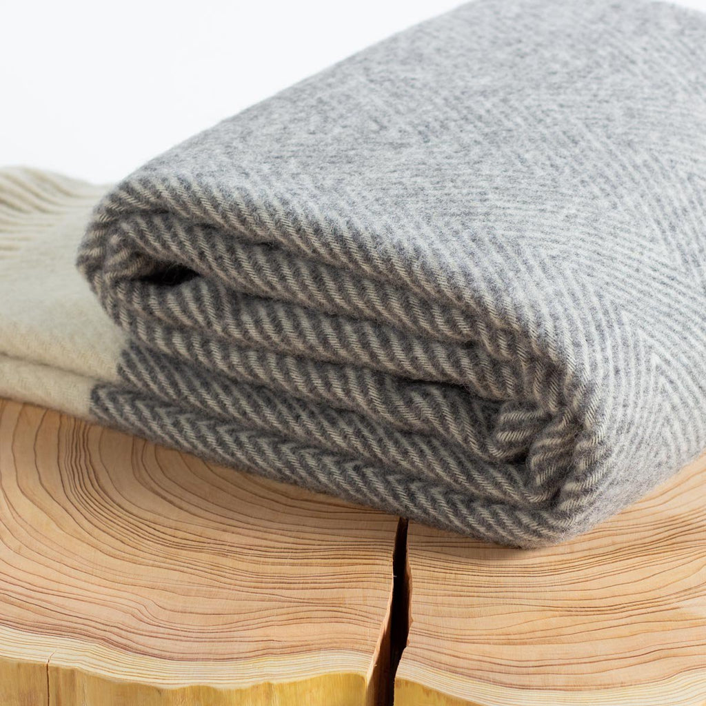Wol (100%) - FLORENCE - grijs - 140x200