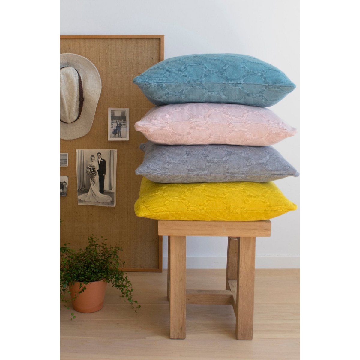 Herdis kussenhoes grijs