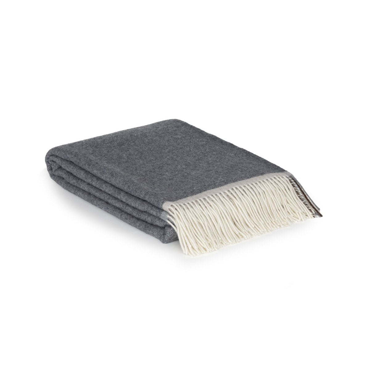 Merino/Cashmere Throwed Blanket Milan Grigio Orlo