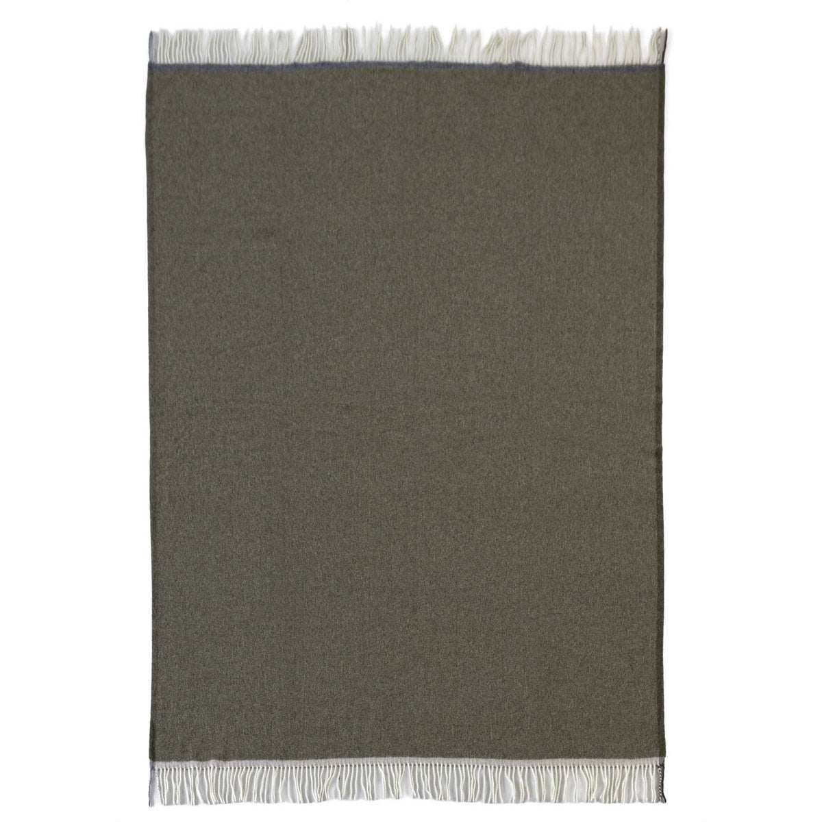 Merino/Cashmere Throw Blanket Milan Verde Orlo