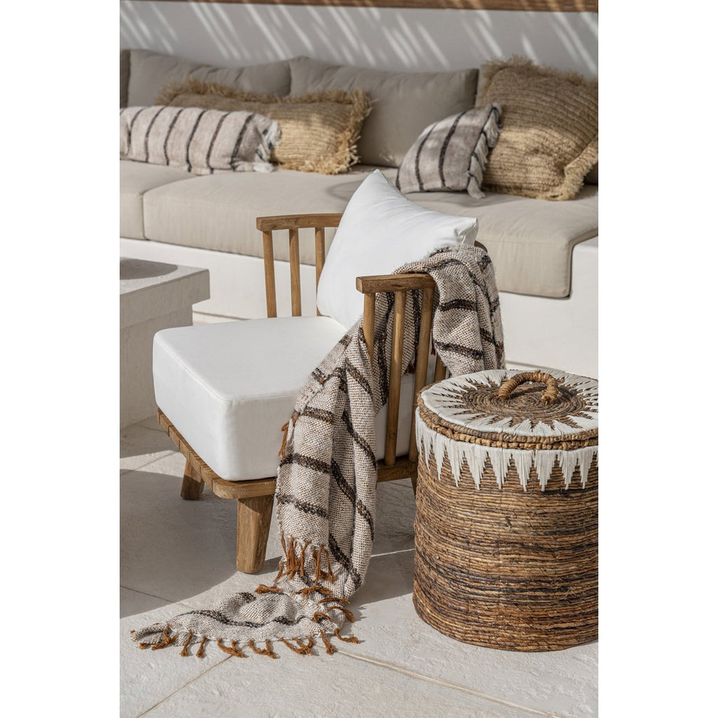 De s'il vous Plaid - Boheems Wit - 170x130 - Katoen