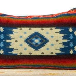 Kussen 40x60cm | Native Quilotoa Blue | inclusief binnenkussen van eendenveren