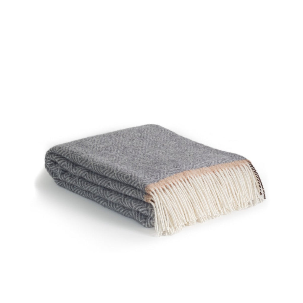 Wool throw blanket venezia gray