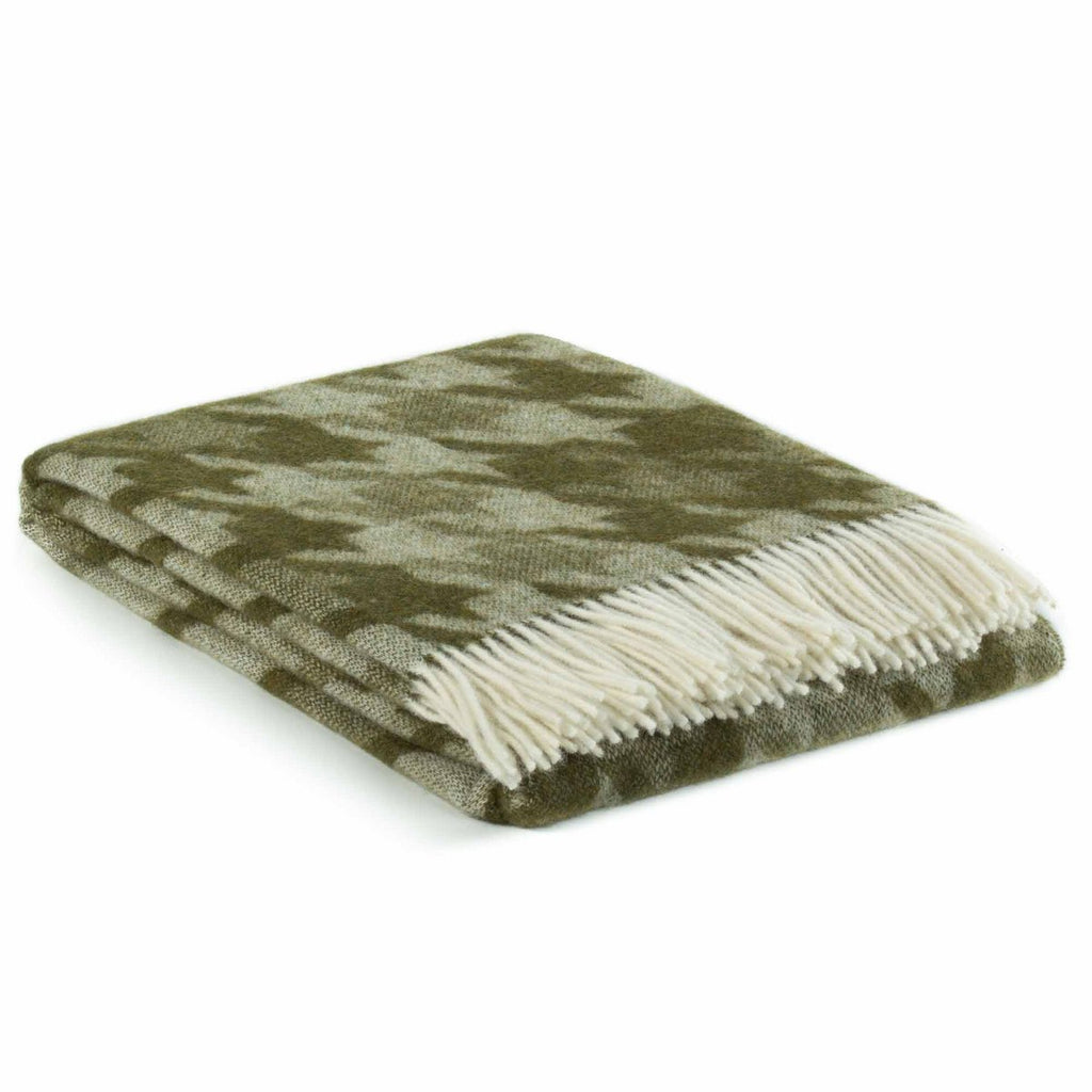 Wool blanket LUCCA green
