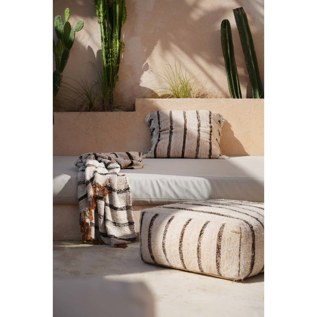 De s'il vous Plaid - Boheems Wit - 170x130 - Katoen