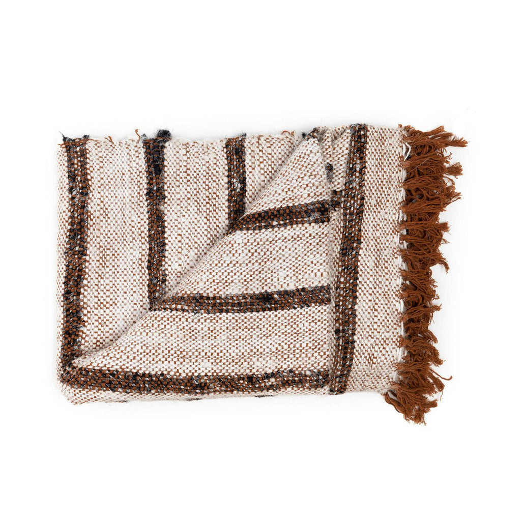 De s'il vous Plaid - Boheems Wit - 170x130 - Katoen