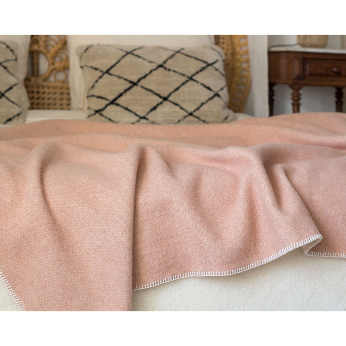 Woolen bed blanket CUBAN SAND