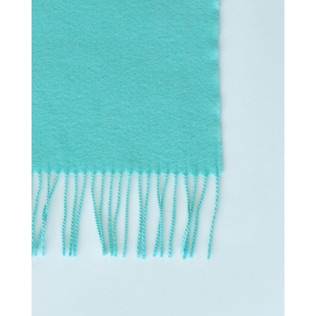 Wool throw blanket Rio green