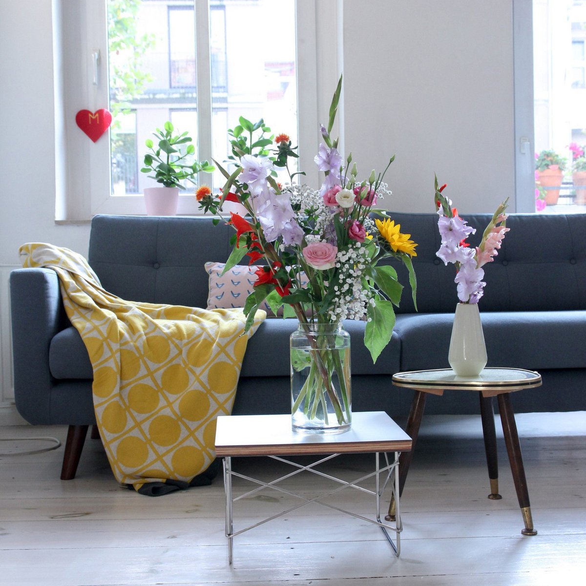 Don blanket yellow, soft jacquard knitted cotton