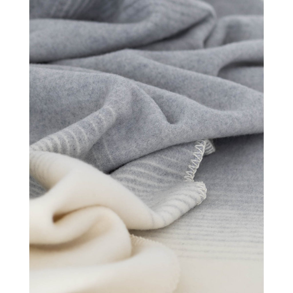 Merino/Cashmere Bed Blanket Silver Cloud