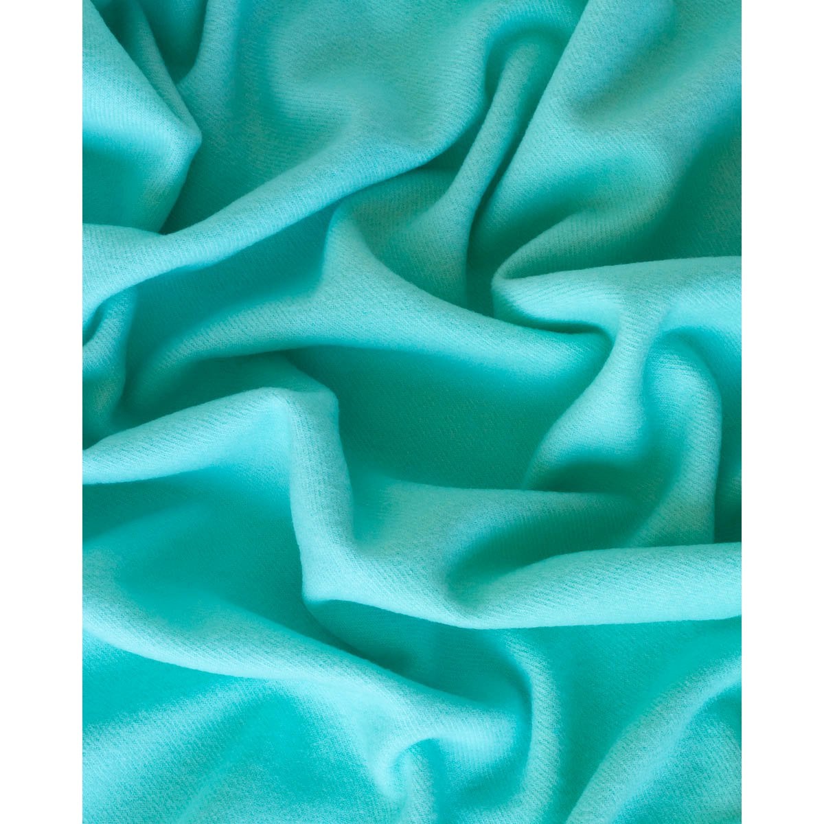 Wool throw blanket Rio green