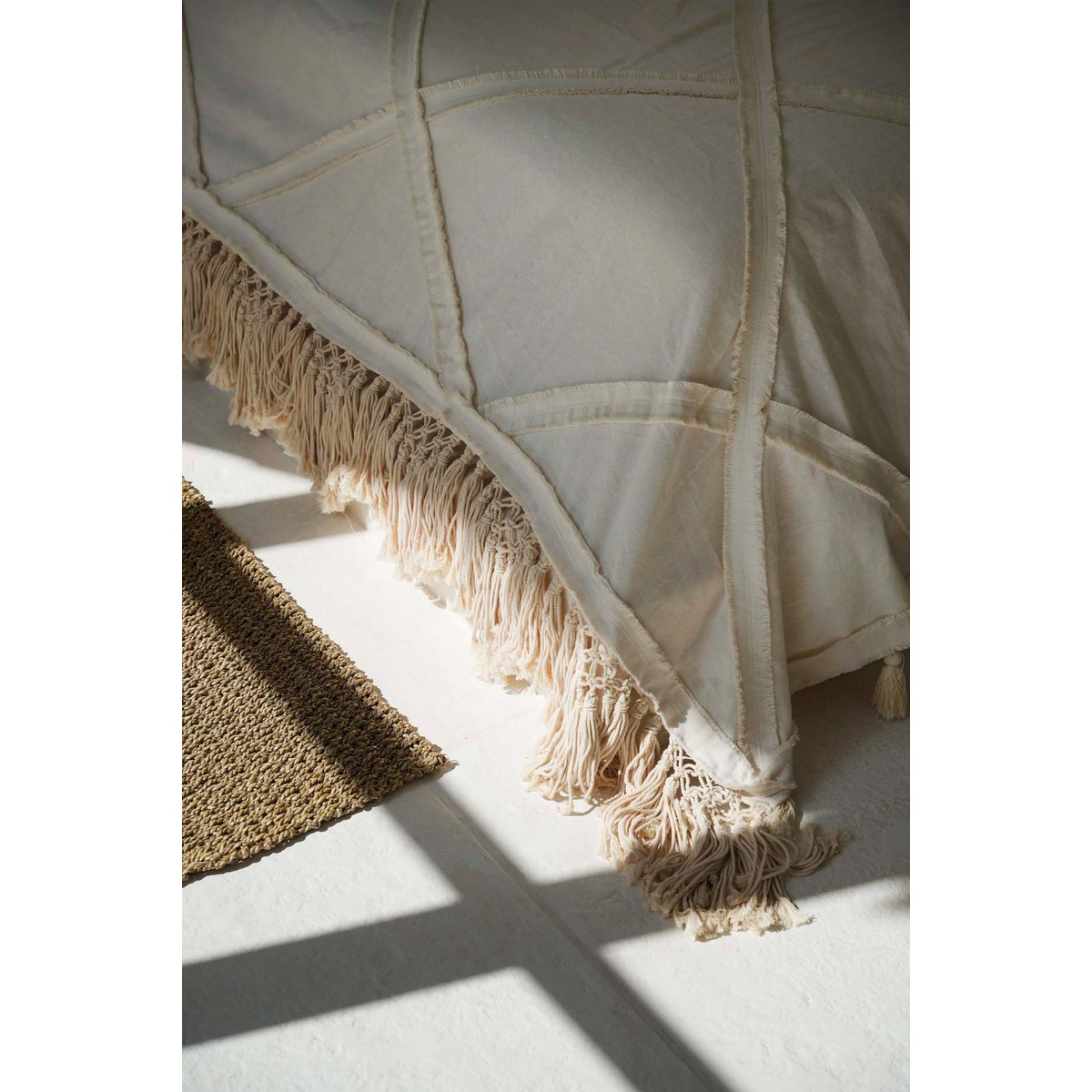 De Berber Bedsprei - Naturel