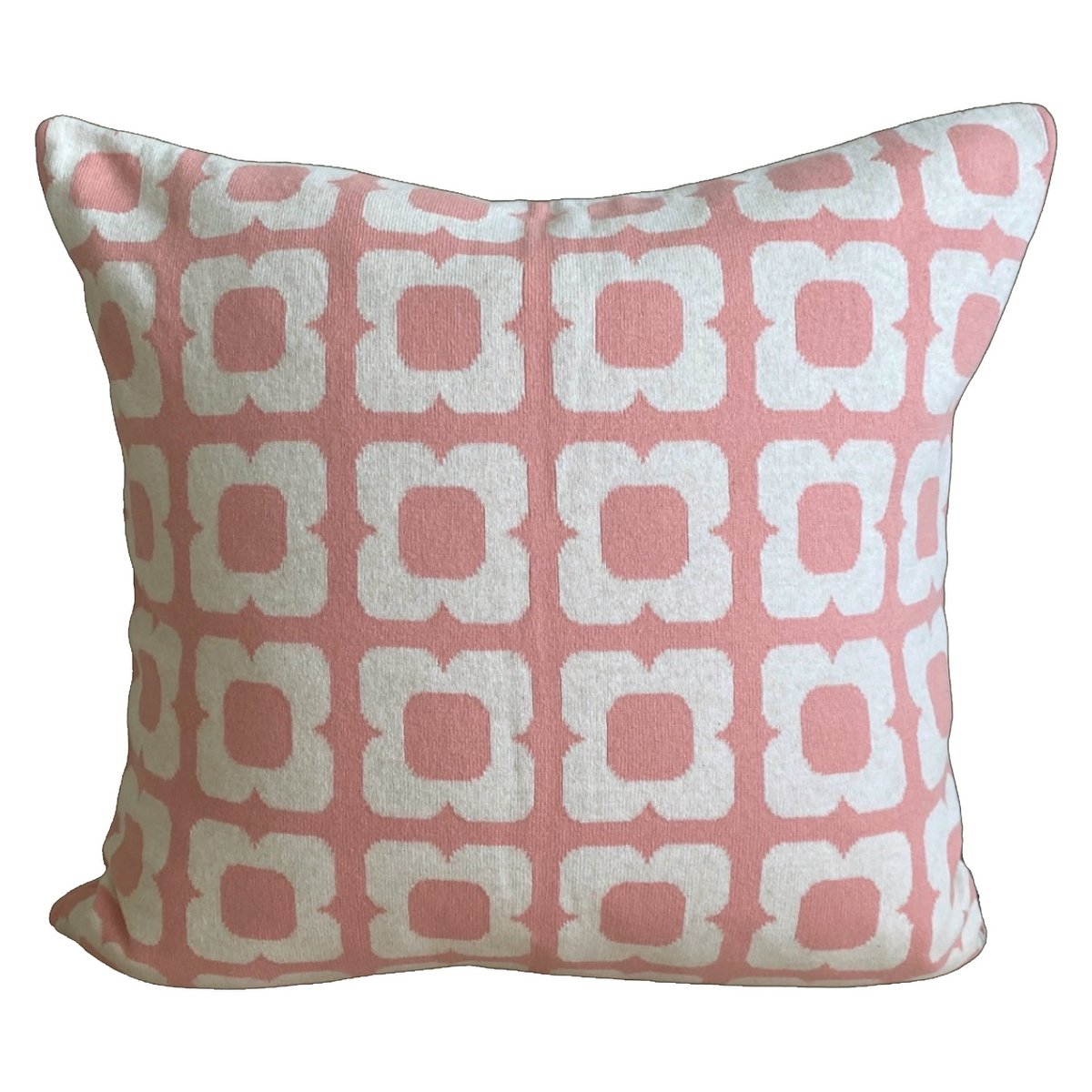 Doris cushion cover pink pink, soft jacquard cotton knitted