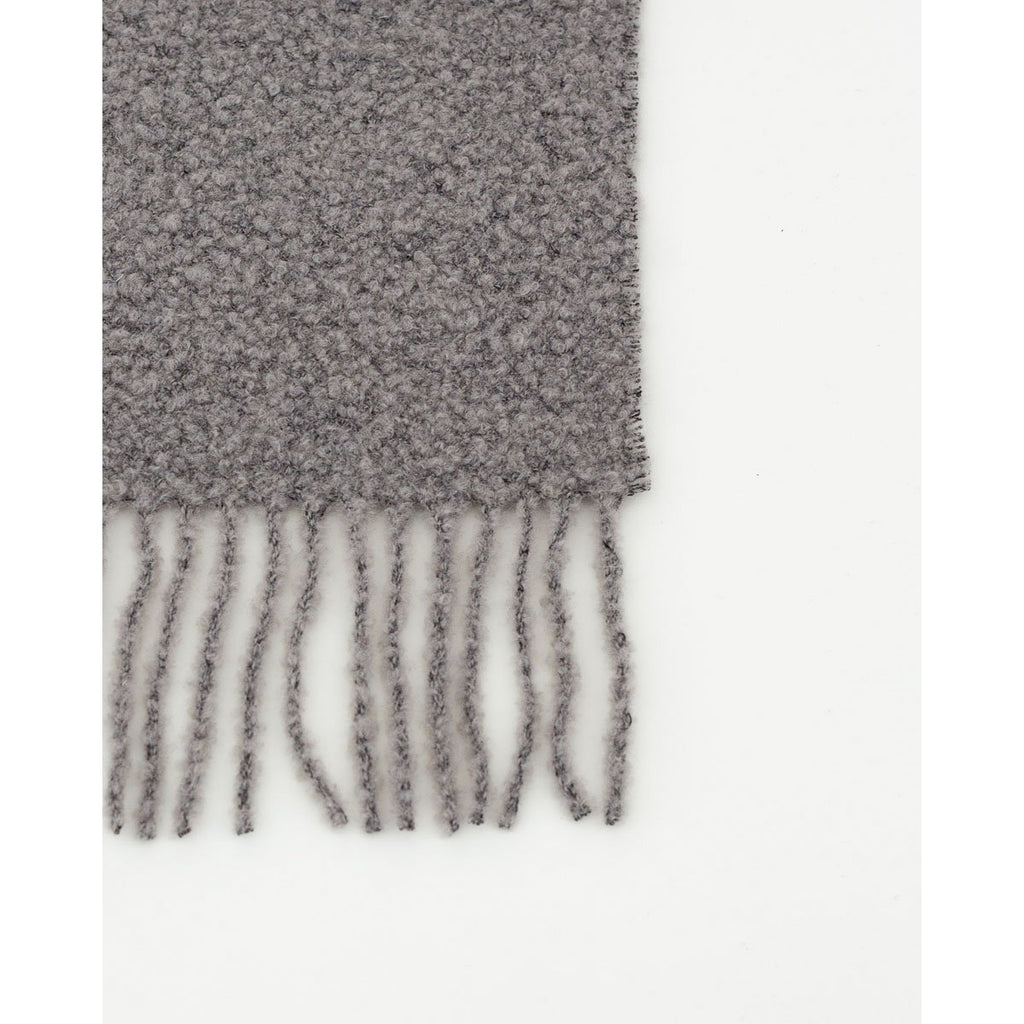 Blocked wool throw blanket Paris gray