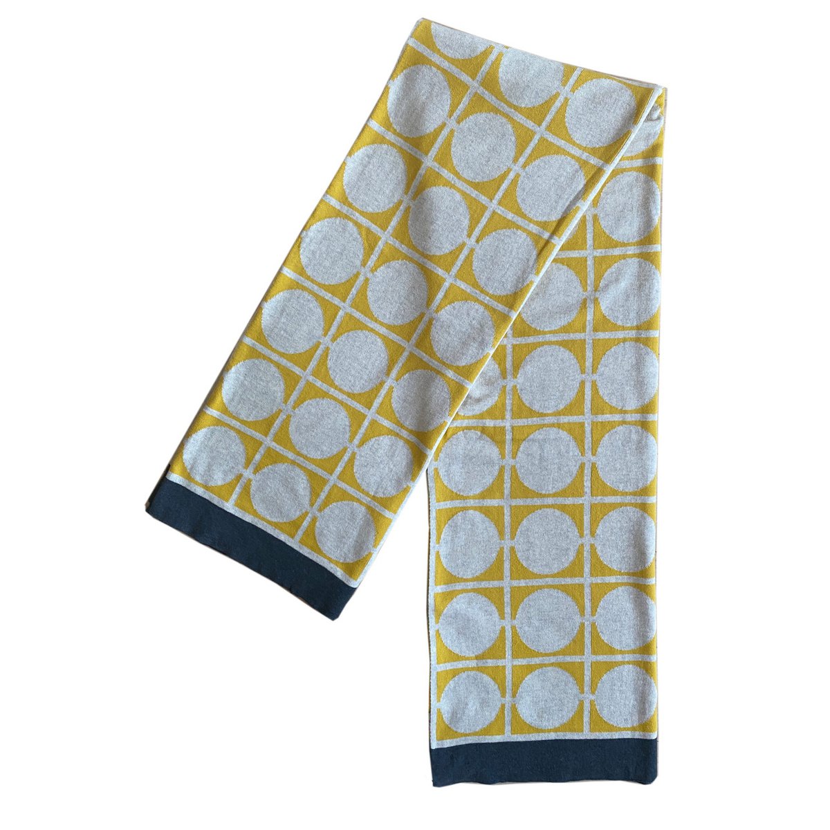 Don blanket yellow, soft jacquard knitted cotton