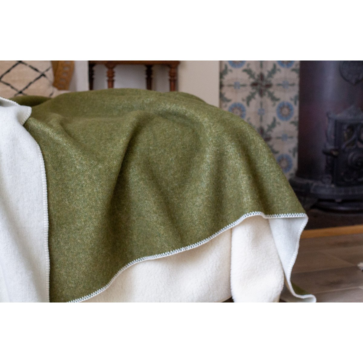 Woolen bed blanket HUNTER
