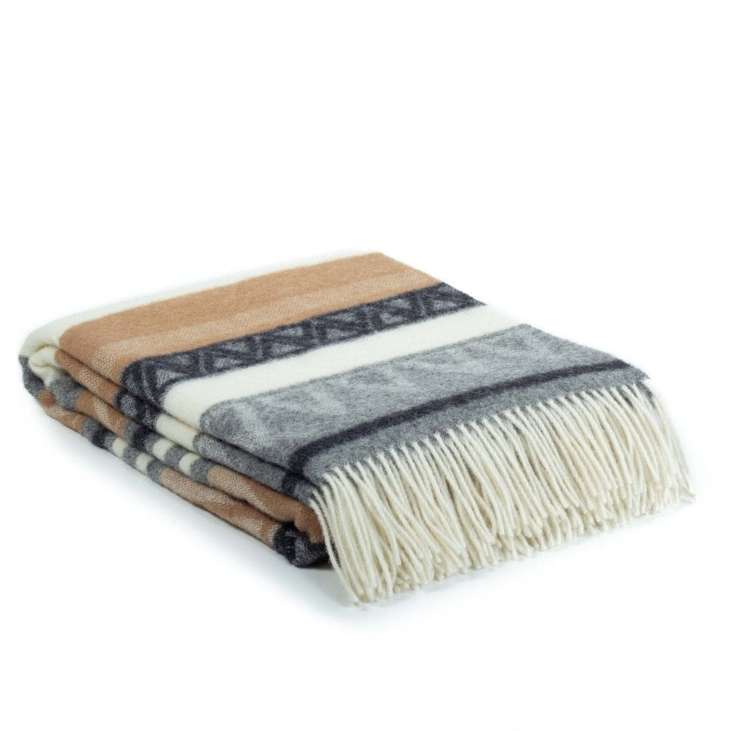 Wool blanket TRIANGEL brown