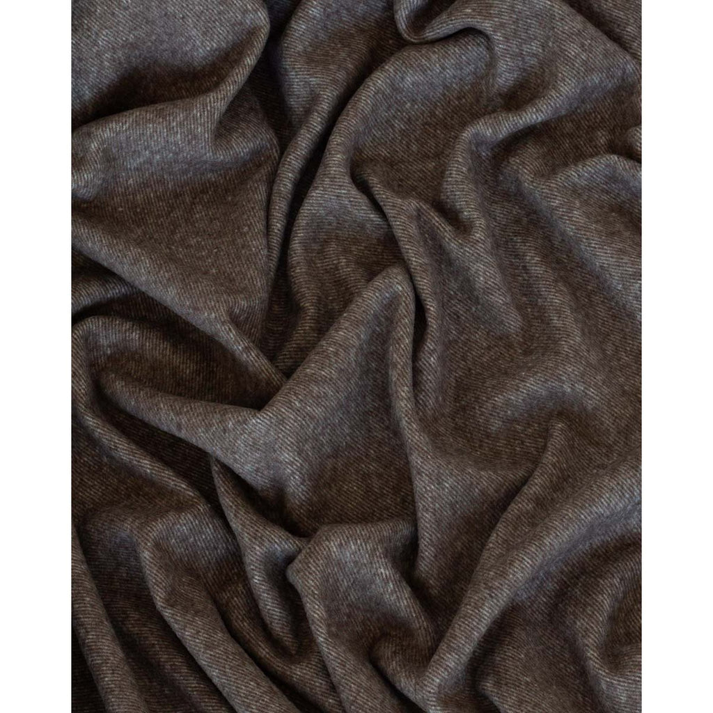 Merino/Cashmere Throwd Blanket Tibet Brown