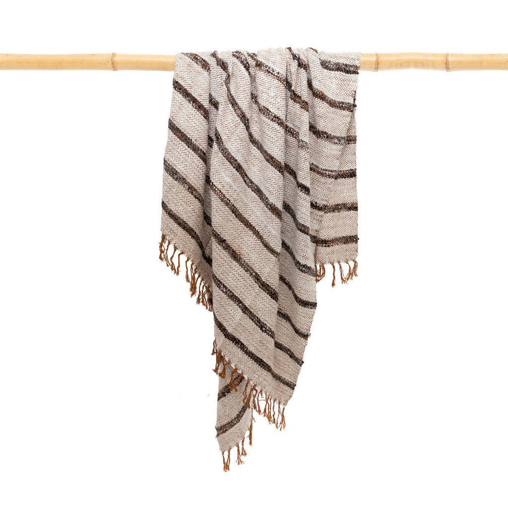De s'il vous Plaid - Boheems Wit - 170x130 - Katoen