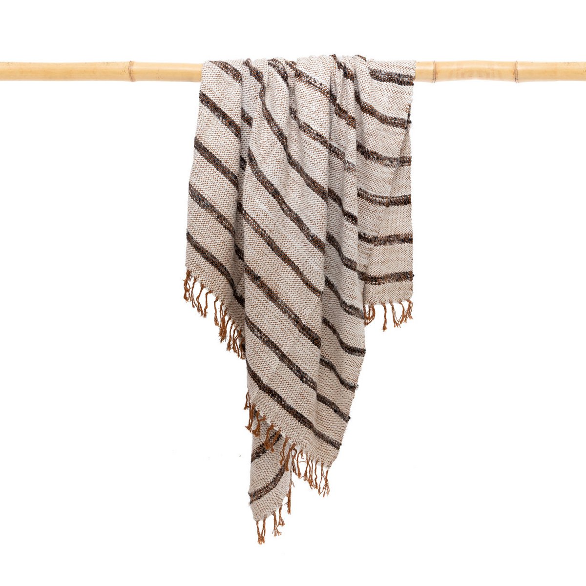 De s'il vous Plaid - Boheems Wit - 170x130 - Katoen