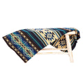 Ecuadorian alpaca blanket | indigenous blanket | Cotopaxi blue