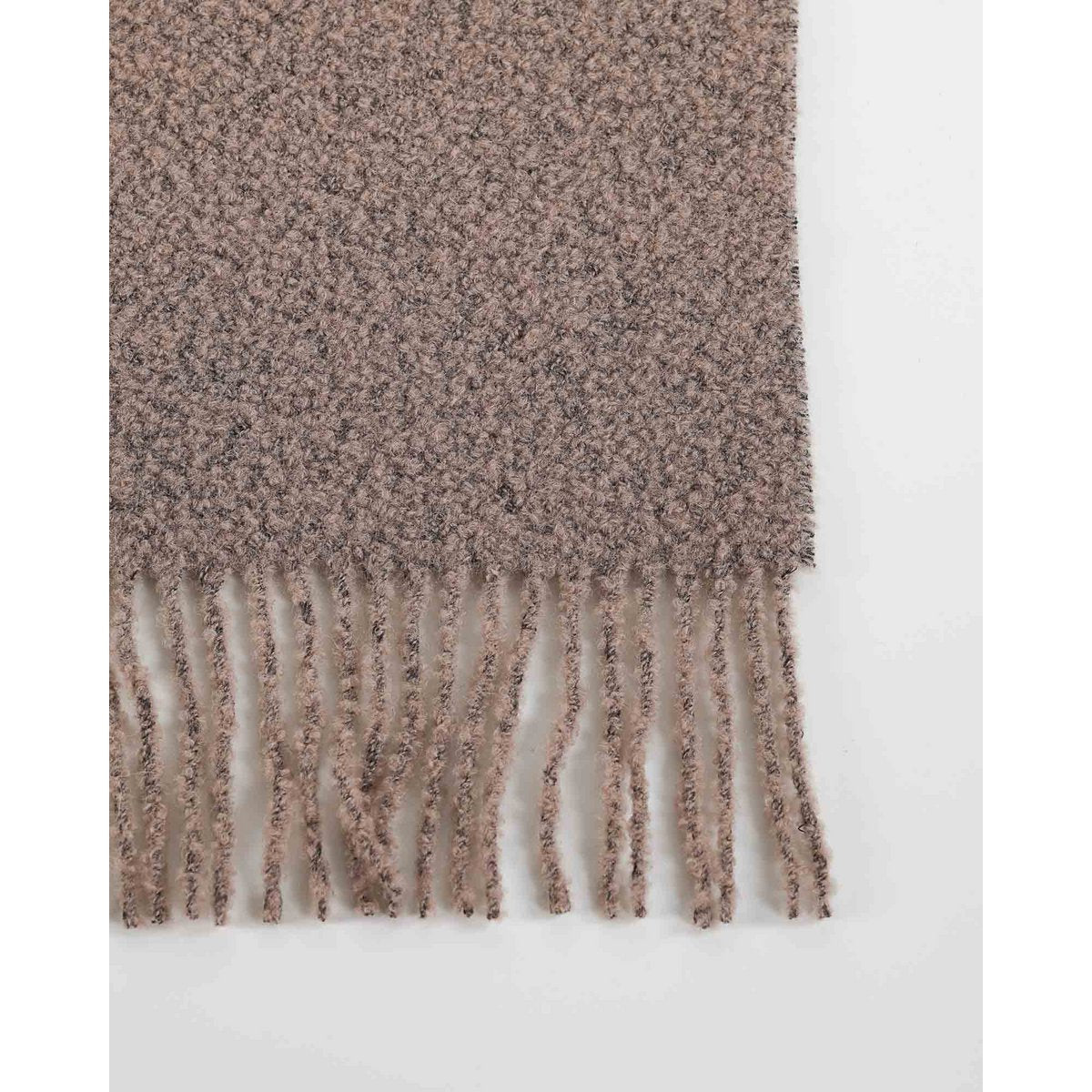 Woolen Boucle blanket PARIS cappuccino