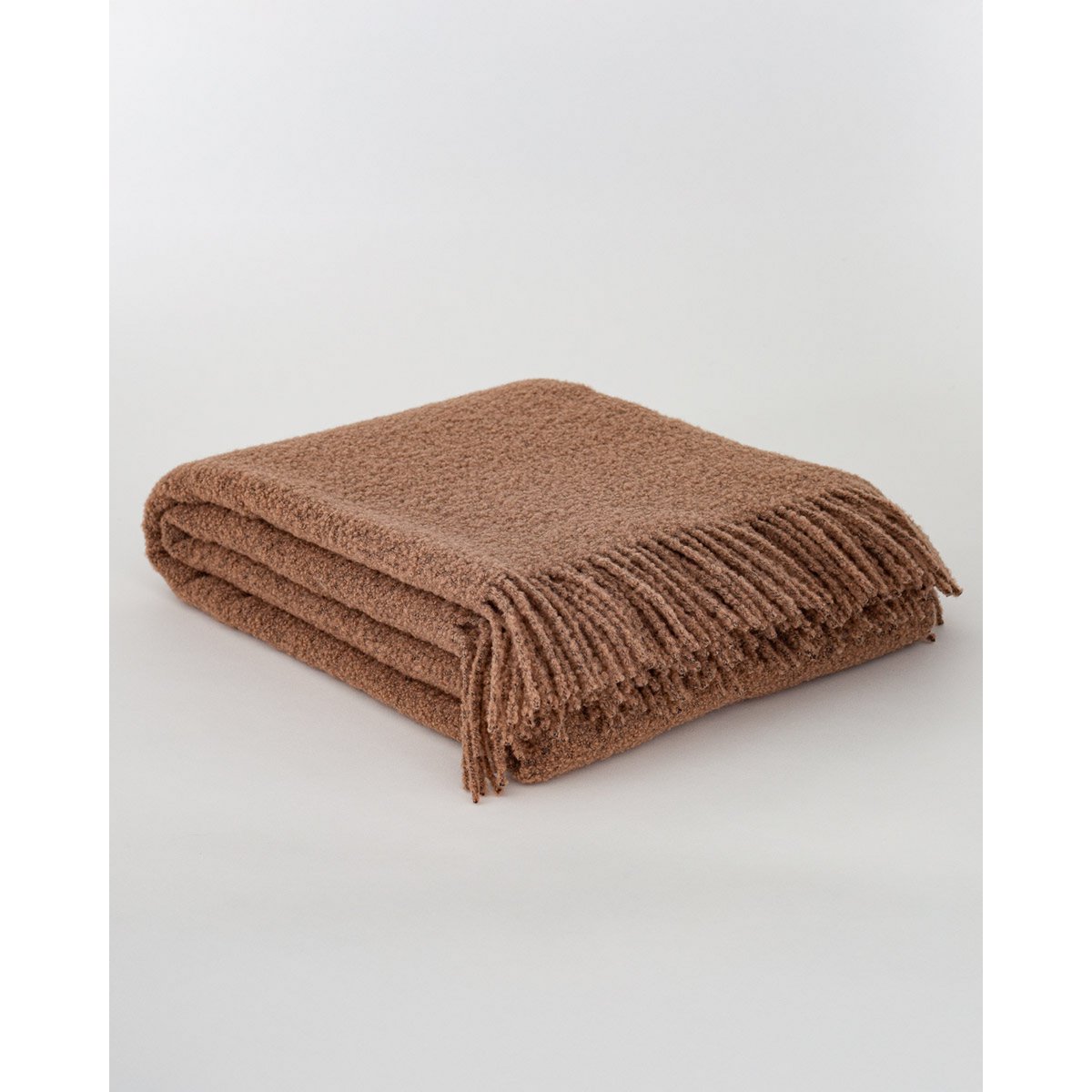 Wol (80%) Polyester (20%) bouclé PARIS - bruin - 140x200